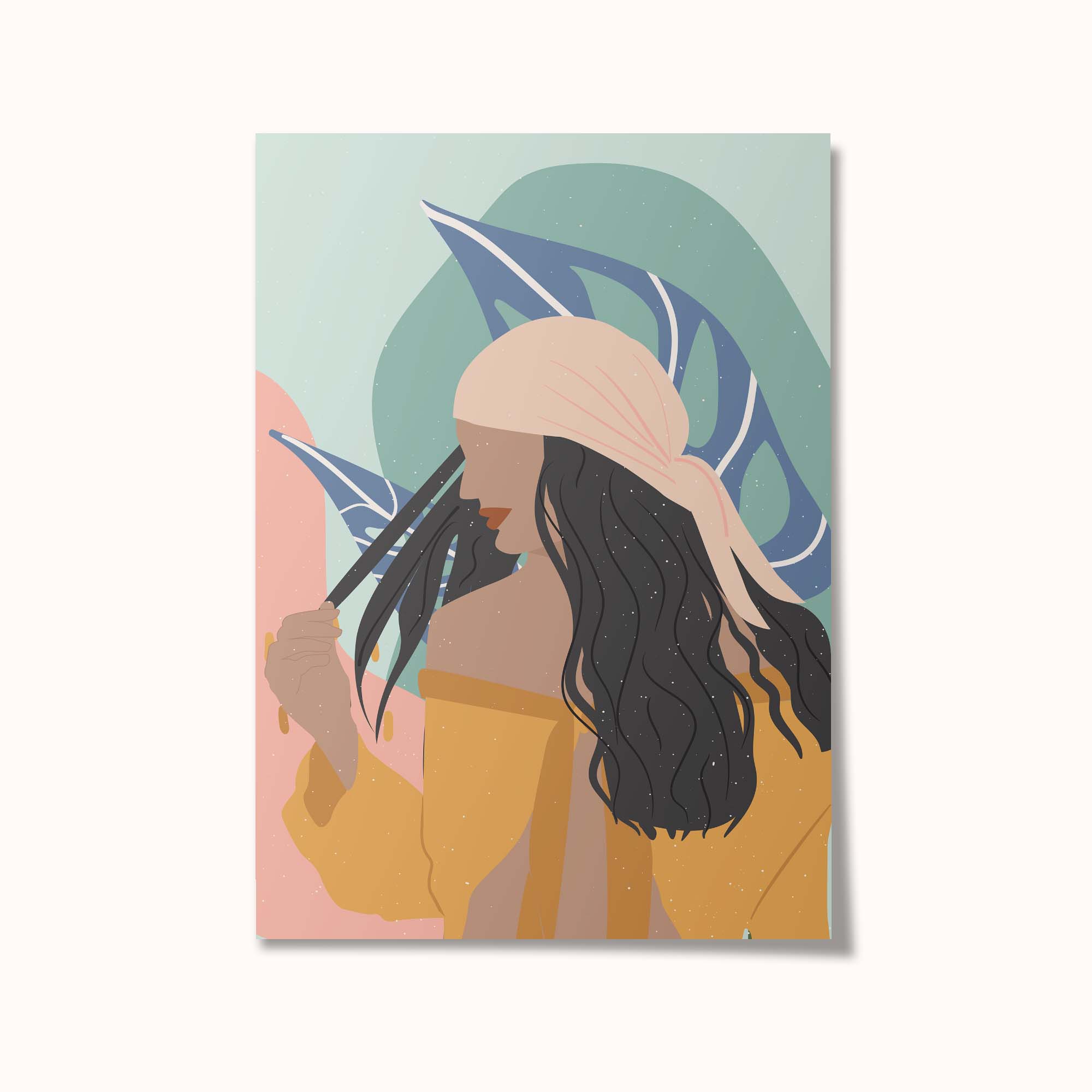 In to the Wild - Illustrated Woman Wall Art