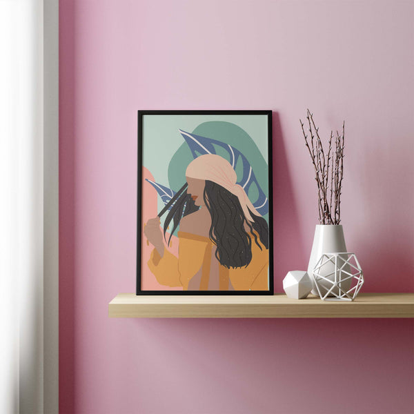 In to the Wild - Illustrated Woman Wall Art