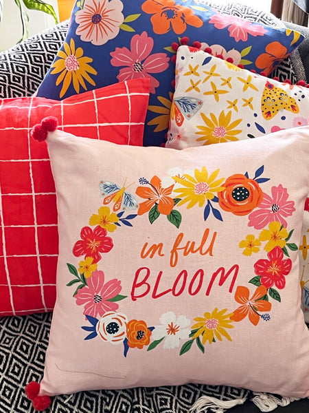 Floral Blast| Set of 5 Cushion Cover