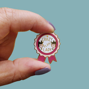 Crazy Plant Lady Badge-Lapel Pin