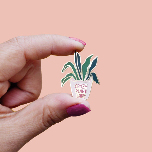 Crazy Plant Lady- Lapel Pin