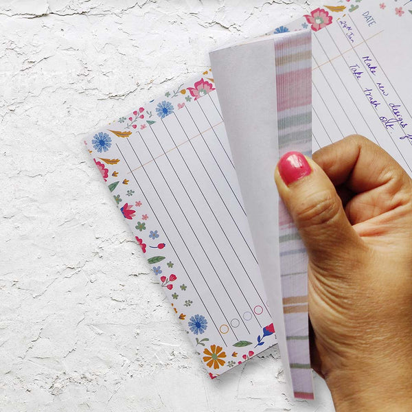 Floral Illustrated Notepad | To do list