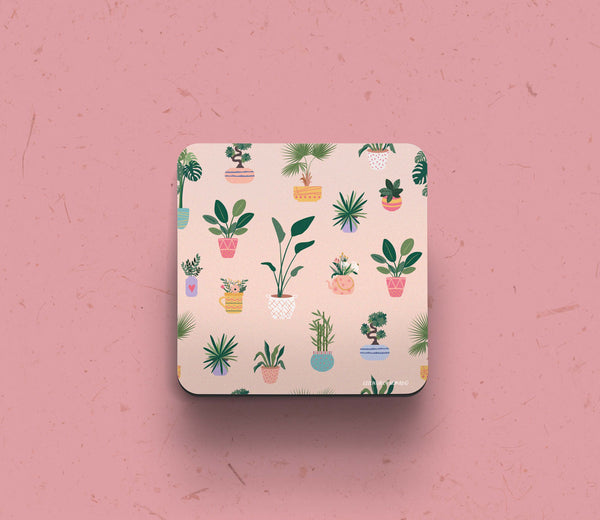 Lovely Plant Lover- Coaster Set of 2 & 4