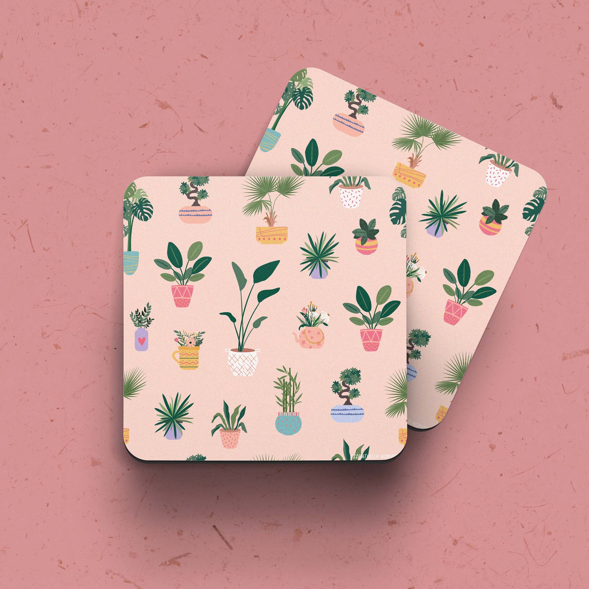 Lovely Plant Lover- Coaster Set of 2 & 4