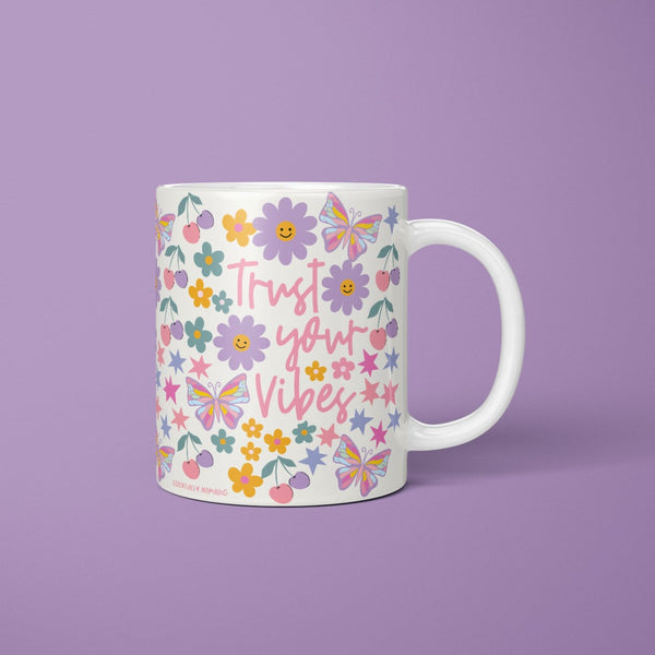 Trust your Vibes Cheery Floral-Mug