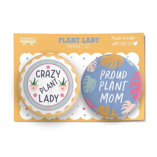 Crazy Plant Lady Fridge Magnet Set of 2