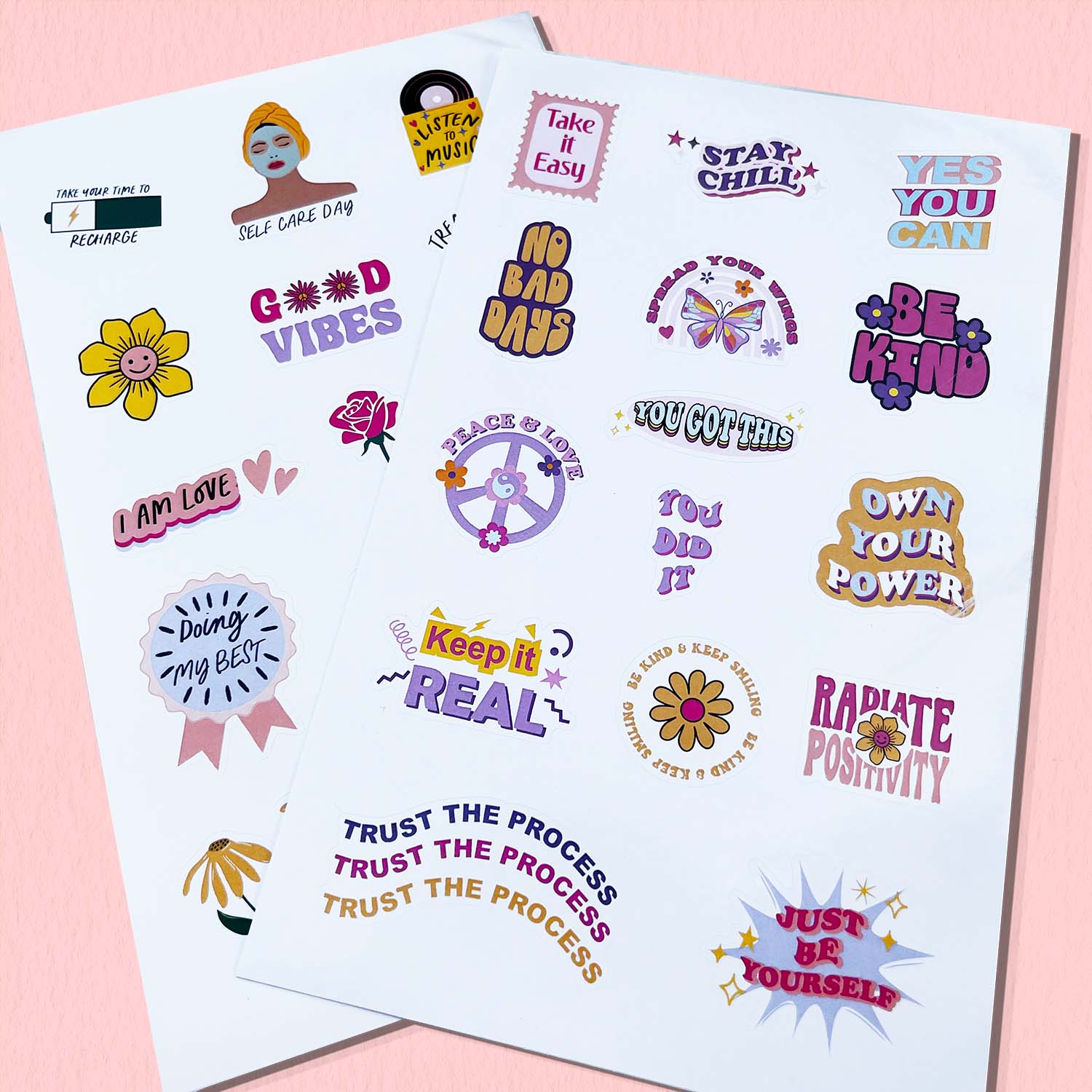 Positive Quotes - Sticker Set of 2