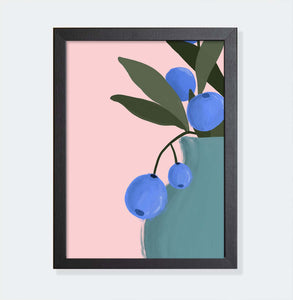 Blueberries - Artprint